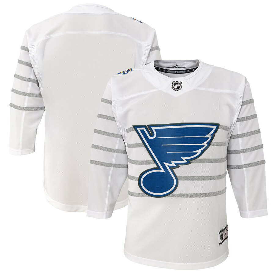Cheap Youth St. Louis Blues White 2020 NHL All-Star Game Premier Jersey